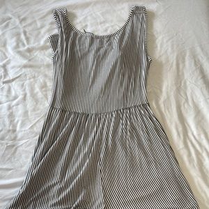 Short open back romper